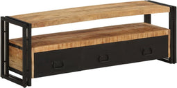vidaXL - Tv-meubel - 120x30x40 - cm - massief - mangohout
