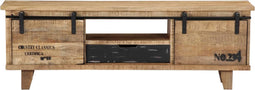 vidaXL - Tv-meubel - 120x30x40 - cm - massief - mangohout