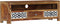 vidaXL - Tv-meubel - 120x30x40 - cm - massief - sheeshamhout