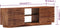 vidaXL - Tv-meubel - 120x30x40 - cm - massief - sheeshamhout