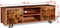 vidaXL - Tv-meubel - 120x30x40 - cm - massief - sheeshamhout