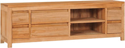 vidaXL - Tv-meubel - 120x30x40 - cm - massief - teakhout