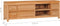 vidaXL - Tv-meubel - 120x30x40 - cm - massief - teakhout