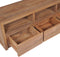vidaXL - Tv-meubel - 120x30x40 - cm - teakhout - met - natuurlijke - afwerking