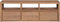 vidaXL - Tv-meubel - 120x30x40 - cm - teakhout - met - natuurlijke - afwerking