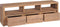 vidaXL - Tv-meubel - 120x30x40 - cm - teakhout - met - natuurlijke - afwerking