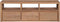 vidaXL - Tv-meubel - 120x30x40 - cm - teakhout - met - natuurlijke - afwerking