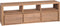 vidaXL - Tv-meubel - 120x30x40 - cm - teakhout - met - natuurlijke - afwerking