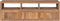 vidaXL - Tv-meubel - 120x30x40 - cm - teakhout - met - natuurlijke - afwerking