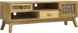 vidaXL - Tv-meubel - 120x30x42 - cm - bewerkt - hout - bruin