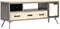 vidaXL - Tv-meubel - 120x30x45 - cm - massief - mangohout - en - staal