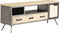 vidaXL - Tv-meubel - 120x30x45 - cm - massief - mangohout - en - staal
