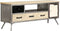 vidaXL - Tv-meubel - 120x30x45 - cm - massief - mangohout - en - staal