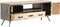 vidaXL - Tv-meubel - 120x30x45 - cm - massief - mangohout - en - staal