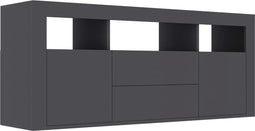vidaXL - Tv-meubel - 120x30x50 - cm - bewerkt - hout - grijs