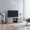 vidaXL - Tv-meubel - 120x34x37 - cm - bewerkt - hout - betongrijs