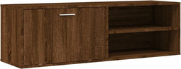 vidaXL - Tv-meubel - 120x34x37 - cm - bewerkt - hout - bruin - eikenkleur