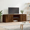 vidaXL - Tv-meubel - 120x34x37 - cm - bewerkt - hout - bruin - eikenkleur