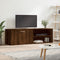 vidaXL - Tv-meubel - 120x34x37 - cm - bewerkt - hout - bruin - eikenkleur