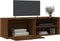 vidaXL - Tv-meubel - 120x34x37 - cm - bewerkt - hout - bruin - eikenkleur