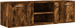vidaXL - Tv-meubel - 120x34x37 - cm - bewerkt - hout - gerookt - eikenkleurig