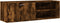 vidaXL - Tv-meubel - 120x34x37 - cm - bewerkt - hout - gerookt - eikenkleurig