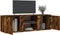 vidaXL - Tv-meubel - 120x34x37 - cm - bewerkt - hout - gerookt - eikenkleurig