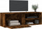 vidaXL - Tv-meubel - 120x34x37 - cm - bewerkt - hout - gerookt - eikenkleurig
