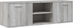vidaXL - Tv-meubel - 120x34x37 - cm - bewerkt - hout - grijs - sonoma - eikenkleurig