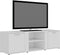 vidaXL - Tv-meubel - 120x34x37 - cm - bewerkt - hout - hoogglans - wit