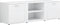 vidaXL - Tv-meubel - 120x34x37 - cm - bewerkt - hout - hoogglans - wit
