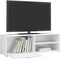 vidaXL - Tv-meubel - 120x34x37 - cm - bewerkt - hout - hoogglans - wit