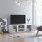 vidaXL - Tv-meubel - 120x34x37 - cm - bewerkt - hout - hoogglans - wit