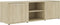vidaXL - Tv-meubel - 120x34x37 - cm - bewerkt - hout - sonoma - eikenkleurig