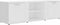 vidaXL - Tv-meubel - 120x34x37 - cm - bewerkt - hout - wit