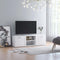 vidaXL - Tv-meubel - 120x34x37 - cm - bewerkt - hout - wit