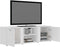 vidaXL - Tv-meubel - 120x34x37 - cm - bewerkt - hout - wit