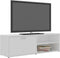 vidaXL - Tv-meubel - 120x34x37 - cm - bewerkt - hout - wit