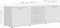 vidaXL - Tv-meubel - 120x34x37 - cm - bewerkt - hout - wit