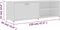 vidaXL - Tv-meubel - 120x34x37 - cm - bewerkt - hout - wit