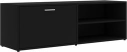 vidaXL - Tv-meubel - 120x34x37 - cm - bewerkt - hout - zwart