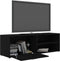 vidaXL - Tv-meubel - 120x34x37 - cm - bewerkt - hout - zwart