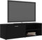 vidaXL - Tv-meubel - 120x34x37 - cm - bewerkt - hout - zwart