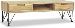 vidaXL - Tv-meubel - 120x35x35 - cm - massief - teakhout