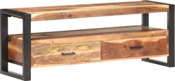 vidaXL - Tv-meubel - 120x35x45 - cm - hout - met - honingkleurige - afwerking