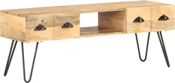 vidaXL - Tv-meubel - 120x35x45 - cm - massief - mangohout