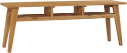 vidaXL - Tv-meubel - 120x35x45 - cm - massief - teakhout