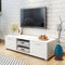 vidaXL - Tv-meubel - 120x40,5x35 - cm - hoogglans - wit