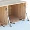 vidaXL - Tv-meubel - 120x40x34 - cm - bewerkt - hout - hoogglans - wit - en - eikenkleur