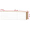 vidaXL - Tv-meubel - 120x40x34 - cm - bewerkt - hout - hoogglans - wit - en - eikenkleur